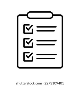 Clipboard and checklist icon. Project management, questionnaire icon. To do list vector icon for web site and app design.