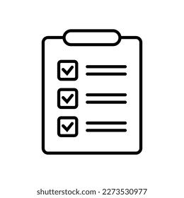 Clipboard and checklist icon. Project management, questionnaire icon. To do list vector icon for web site and app design.