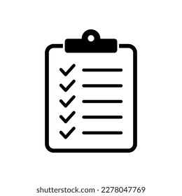 Clipboard and checklist icon. Project management, questionnaire icon. To do list vector icon for web site and app design.