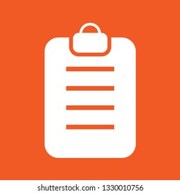  Clipboard, checklist icon, stock vector illustration, EPS10.