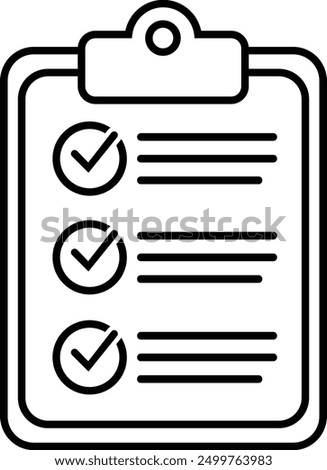 Clipboard with checklist icon, symbol for web site and app design. Vector illstration. Clipboard with checklist icon, symbol for web site and app design. Vector illustration isolated on the background
