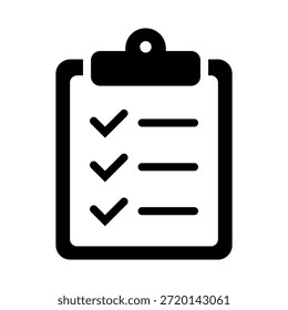 Ícone de Lista de Verificação da Área de Transferência, Símbolo de Planejamento de Tarefas e Gerenciamento de Produtividade