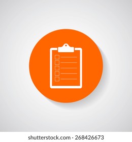 Clipboard or checklist icon - Vector