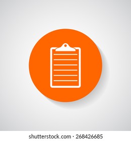 Clipboard or checklist icon - Vector