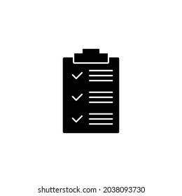 clipboard with checklist icon vector check mark sign