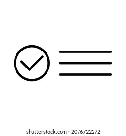 clipboard with checklist icon vector check mark sign