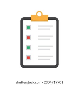 Clipboard and Checklist Icon Vector Design.