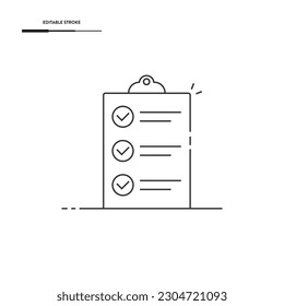 Clipboard and Checklist Icon Vector Design.