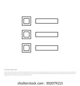 Clipboard or checklist icon - Vector Icon illustration 