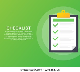 Clipboard with checklist icon. Clipboard with checklist icon for web. Vector stock illustration.