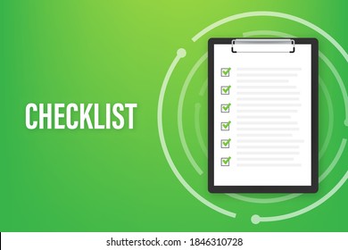 Clipboard with checklist icon. Clipboard with checklist icon for web. Vector illustration.