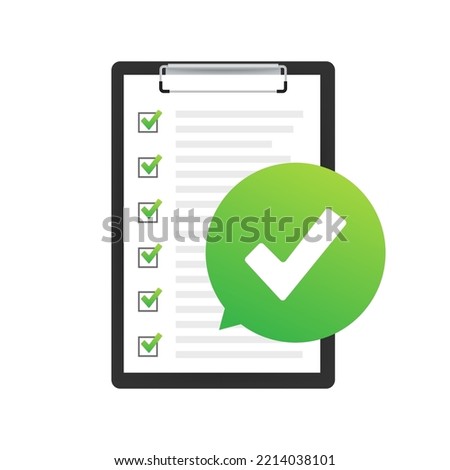 Clipboard with checklist icon. Clipboard with checklist icon for web. Vector illustration.