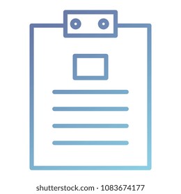 clipboard checklist isolated icon