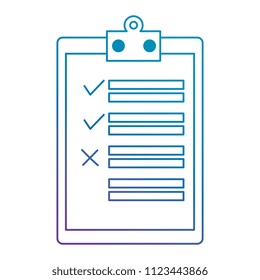 clipboard checklist isolated icon