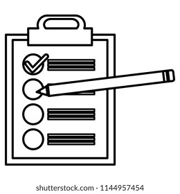clipboard checklist with pencil
