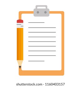 clipboard checklist with pencil