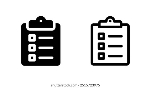Área de transferência, lista de verificação, ícone do relatório vetor para site