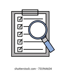 clipboard checklist report with magnifier technology