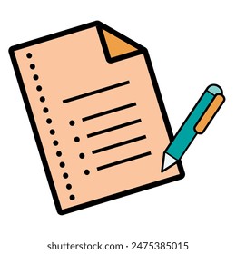 Clipboard, checklist, report, survey or agreement editable stroke outline icons set isolated on white background flat vector illustration