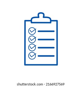 clipboard with checklist with simple design