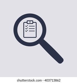 clipboard checklist survey form line art icon for apps and websites