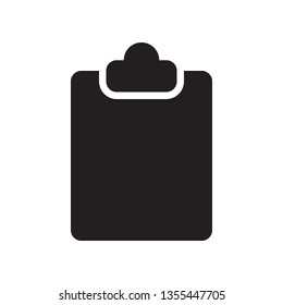 Clipboard, checklist, task icon in trendy glyph style design. Vector graphic illustration. Clipboard icon for website design, logo, and ui. Vector file. Pixel perfect. EPS 10