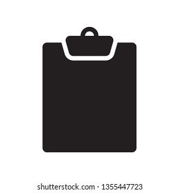 Clipboard, checklist, task icon in trendy glyph style design. Vector graphic illustration. Clipboard icon for website design, logo, and ui. Vector file. Pixel perfect. EPS 10