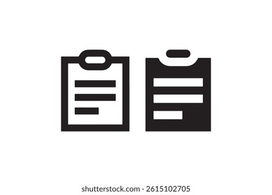 Clipboard checklist and tasks icon graphic Vector