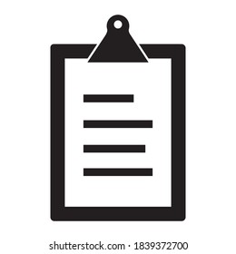 clipboard with checklist text design vector