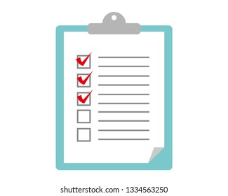 Clipboard Checklist Vector Icon