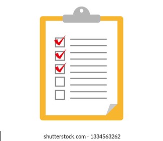 Clipboard Checklist Vector Icon