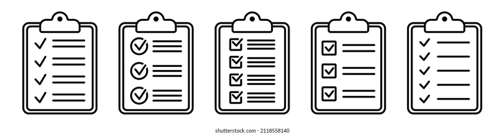 Zwischenablage mit Vektorsymbol der Checkliste. Dokumentsymbol, Illustration einzeln. Aufgabe abgeschlossen. Unterschriebenes Symbol eines genehmigten Dokuments. Projekt abgeschlossen.