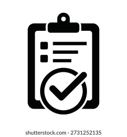 Clipboard with checklist and verified mark