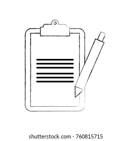 clipboard checklist with write pen work element