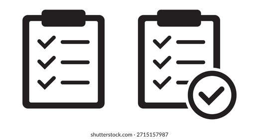 Kontrollkästchensymbole in der Zwischenablage für Aufgaben und die Verwaltung von Checklisten