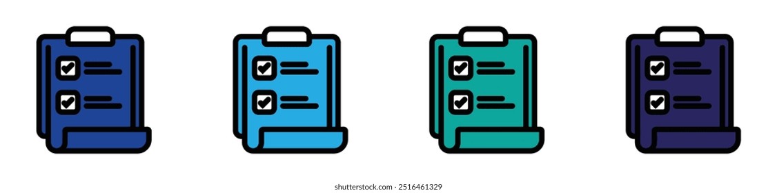 clipboard checkmark task list icon vector business to do list progress document management symbol illustration for web and app template design