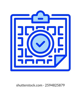 Clipboard with Checkmarks line icon. Universal creative premium symbol. Vector sign icon logo template. Vector illustration