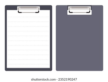 clipboard clip file binder vector illustration