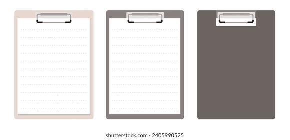 clipboard clip file binder vector illustration