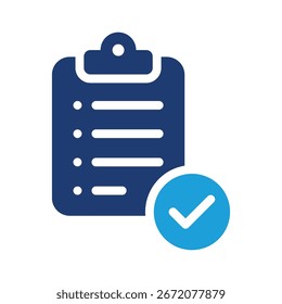 Clipboard with clock icon. To-do list and checklist symbol vector design