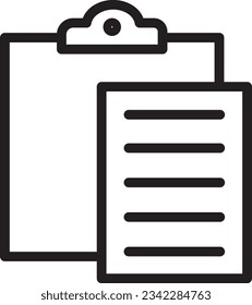 Clipboard Copy Paste Outline Icon