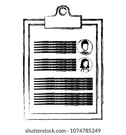 clipboard with curriculum vitae document