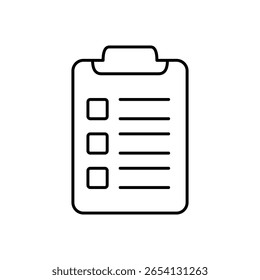 Symbol für Zwischenablagedokument-Checkliste Berichtszeile