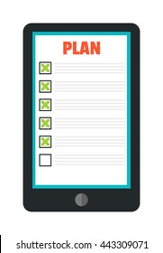 Clipboard document checklist test icon questionnaire symbol illustration