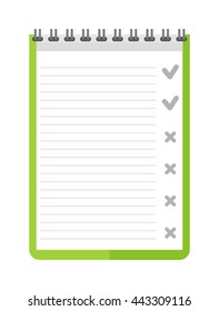 Clipboard document checklist test icon questionnaire symbol illustration