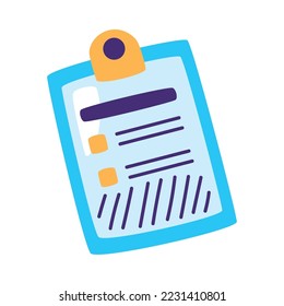 clipboard document file isolated icon