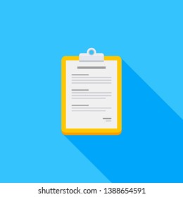 Clipboard, Document, Finance, Business, Vector, Flat icon