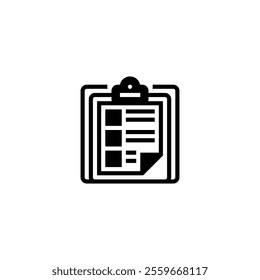 Clipboard with Document Icon. linear style sign for mobile concept and web design. Outline vector icon. Symbol, logo illustration. Vector