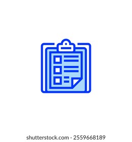 Clipboard with Document Icon. linear style sign for mobile concept and web design. Outline vector icon. Symbol, logo illustration. Vector
