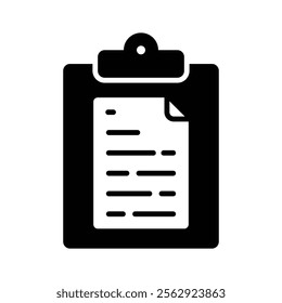 Clipboard with a document icon, representing tasks or notes